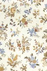 Dollhouse Miniature Wallpaper, Country French, Monique Beige